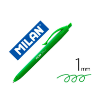 (154005) bolígrafo MILAN P1 RETRACTIL 1 mm TOUCH VERDE (176513925)