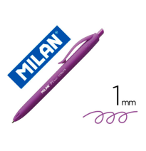 (154010) BOLIGRAFO MILAN P1 RETRACTIL 1 MM TOUCH LILA (176550212)