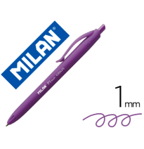 (154010) BOLIGRAFO MILAN P1 RETRACTIL 1 MM TOUCH LILA (176550212)