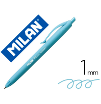 (154006) BOLIGRAFO MILAN P1 RETRACTIL 1 MM TOUCH AZUL CLARO (176551212)