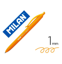 (154008) BOLIGRAFO MILAN P1 RETRACTIL 1 MM TOUCH NARANJA (176554212)