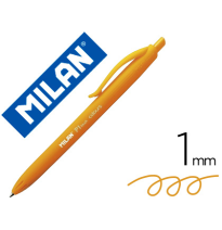 (154008) BOLIGRAFO MILAN P1 RETRACTIL 1 MM TOUCH NARANJA (176554212)