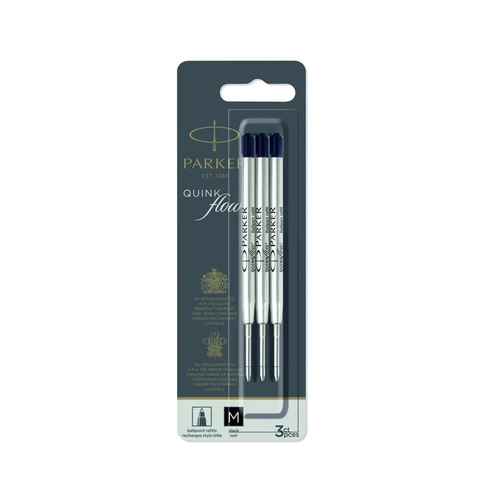 PARKER RECAMBIO QUINK FLOW 3 UD. NEGRO 2119151
