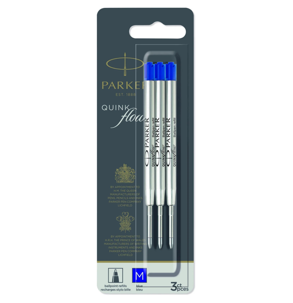 PARKER RECAMBIO QUINK FLOW 3 UD. AZUL 2119152
