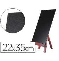 (54718) PIZARRA NEGRA LIDERPAPEL CABALLETE DE MADERA CON SUPERFICIE PARA ROTULADORES TIPO TIZA 22X35CM (PZ04)