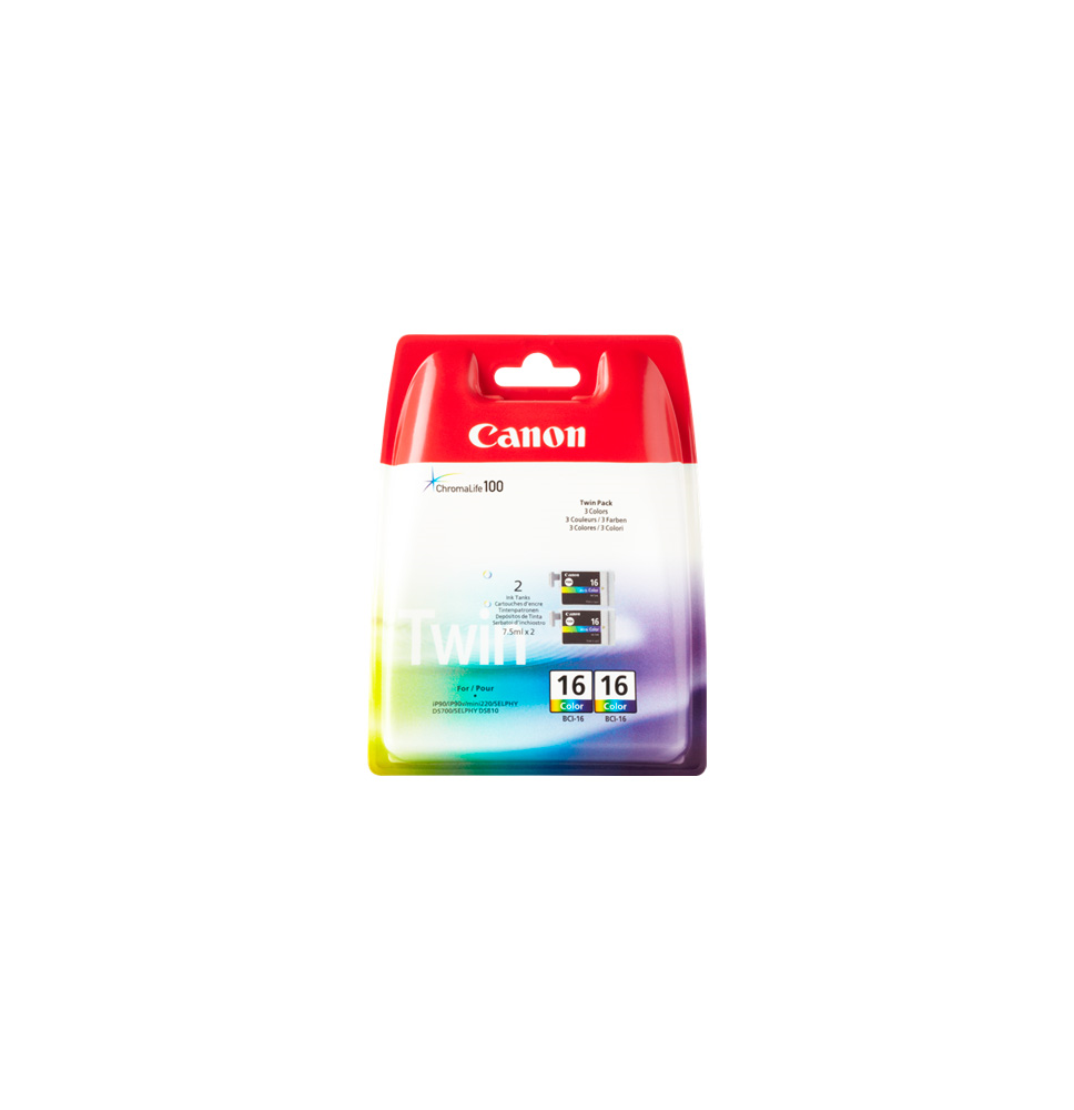 CANON TINTA COLOR BCI16CL PACK 2 (PIXMA MINI 220 IP 90 SELPHY DS 700 810)