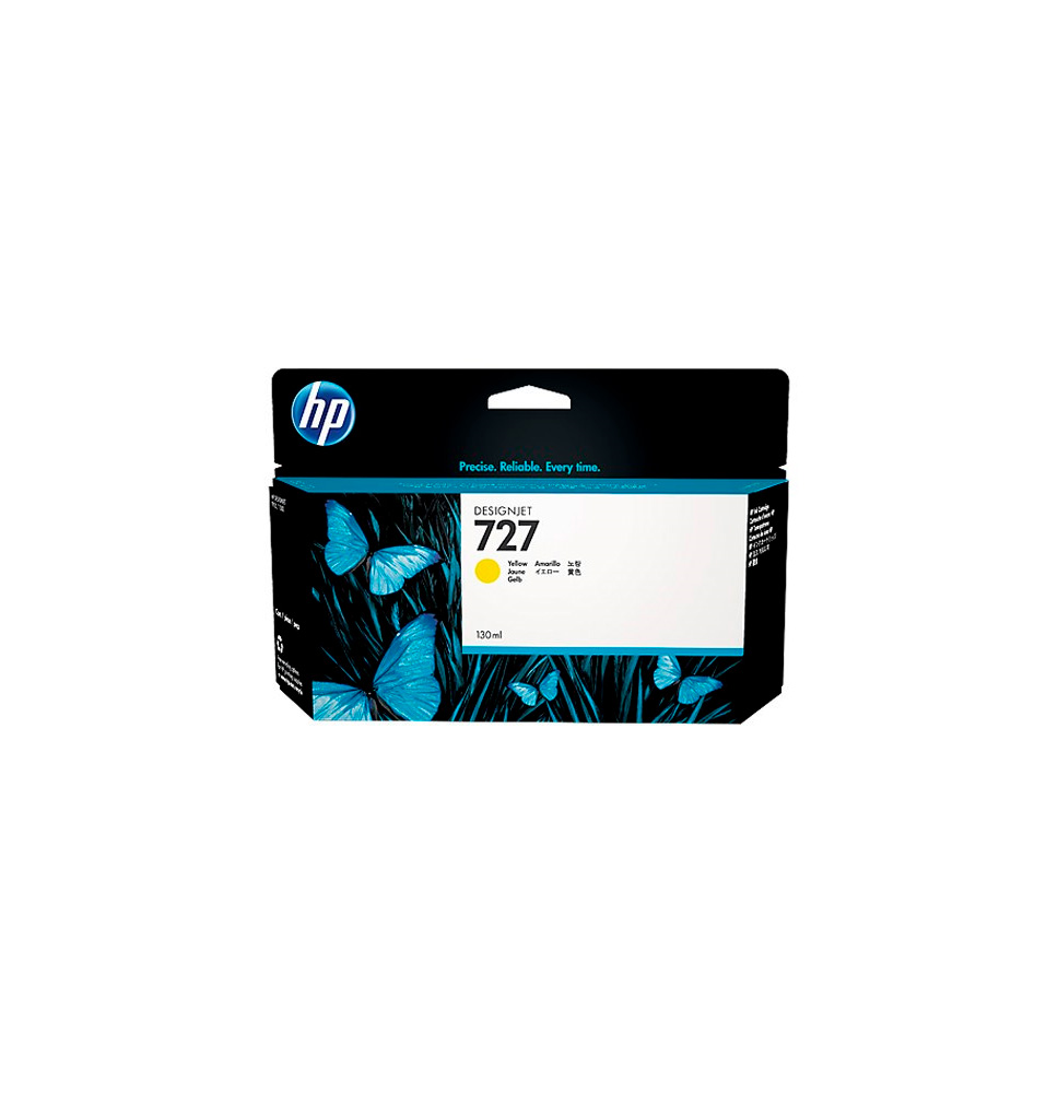 HP TINTA DESIGNJET T920/T1500 Nº727 CARTUCHO AMARILLO 130ML B3P21A