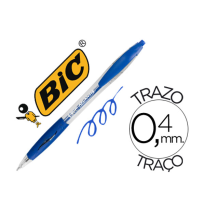 (71780) bolígrafo BIC ATLANTIS AZUL RETRACTIL TINTA ACEITE PUNTA DE 1 mm (887131)