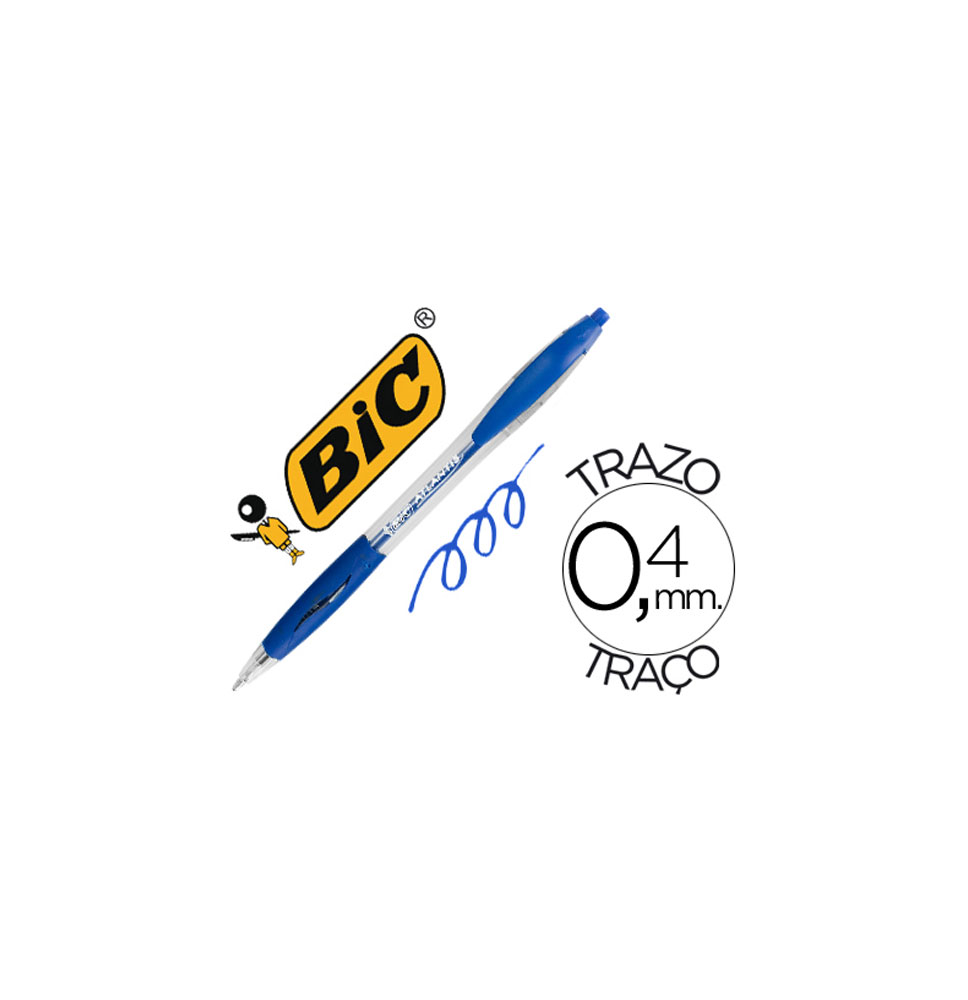 (71780) bolígrafo BIC ATLANTIS AZUL RETRACTIL TINTA ACEITE PUNTA DE 1 mm (887131)