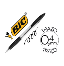 (71781) bolígrafo BIC ATLANTIS NEGRO RETRACTIL TINTA ACEITE PUNTA DE 1 mm (887132)