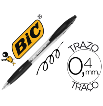 (71781) bolígrafo BIC ATLANTIS NEGRO RETRACTIL TINTA ACEITE PUNTA DE 1 mm (887132)