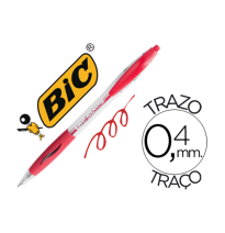 (71782) bolígrafo BIC ATLANTIS ROJO RETRACTIL TINTA ACEITE PUNTA DE 1 mm (887133)