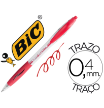 (71782) bolígrafo BIC ATLANTIS ROJO RETRACTIL TINTA ACEITE PUNTA DE 1 mm (887133)