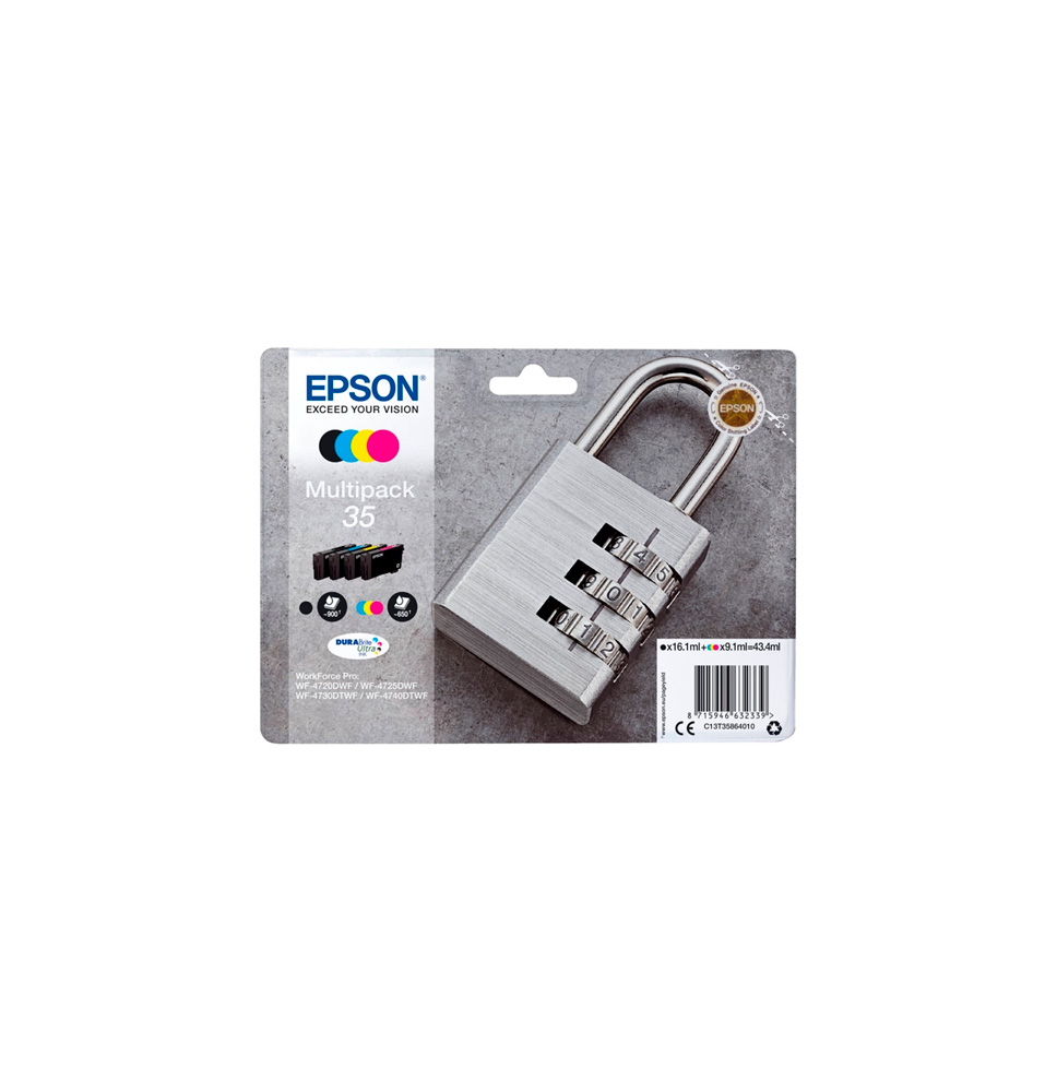 EPSON TINTA MULTIPACK 4 COLORES BK/C/M/Y Nº 35