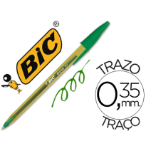 (44328) bolígrafo BIC CRISTAL PUNTA FINA VERDE (872729)