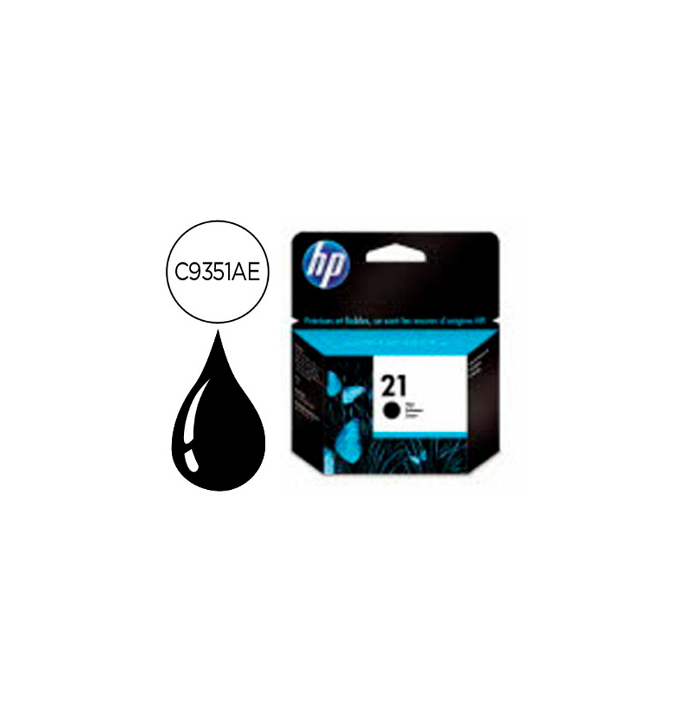 HP TINTA NEGRO Nº 21 190PAG. (OFFICEJET 4315/4355/J6380/5520/ DESKJET 3920/3940/D1460/1470)