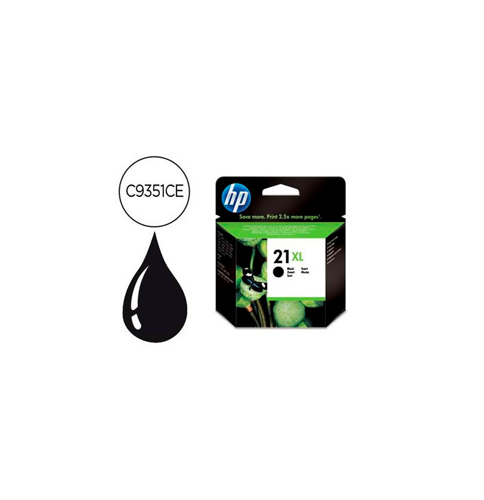 HP TINTA NEGRO Nº 21XL 475PAG. (OFFICEJET 4315/4355/J6380/5520/ DESKJET 3920/3940/D1460/1470)