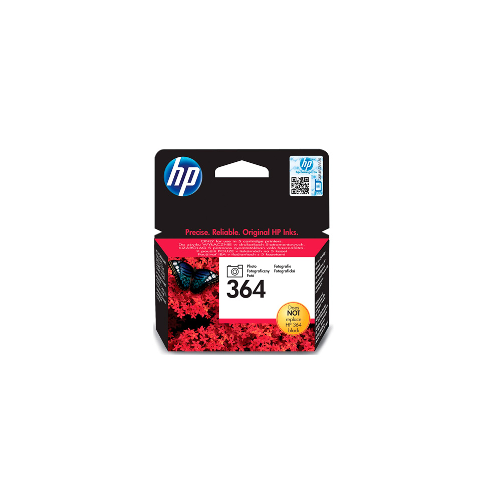 HP TINTA NEGRO FOTO Nº 364 130PAG. (PHOTOSMART 7510/7520/C5324/6380/309/310/410/510)