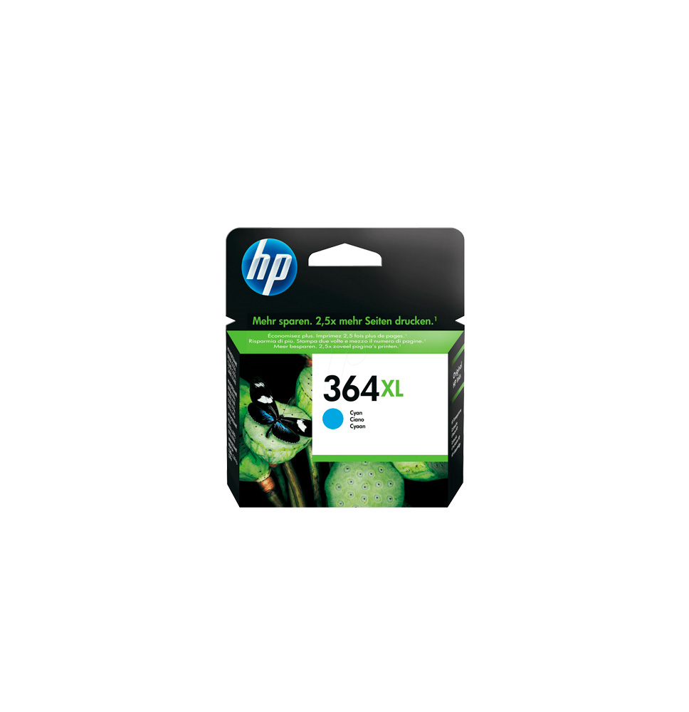 HP TINTA CYAN Nº 364XL 750PAG. (PHOTOSMART C6380/6324/B010/110/210/3070/3520/4620/4622)