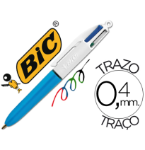 (52732) BIC bolígrafo CUATRO COLORES CLÁSICO PUNTA MEDIA 1 mm 801867 (895958)