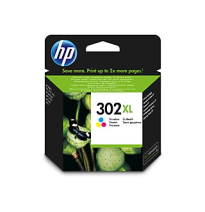 HP TINTA TRICOLOR Nº 302XL 330PAG. (OFFICEJET 3830/4650/ ENVY 4520/ DESKJET 1110/2130/3630)