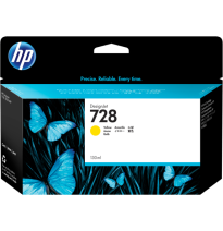 HP TINTA DESIGNJET T730 CARTUCHO AMARILLO Nº728 130ML