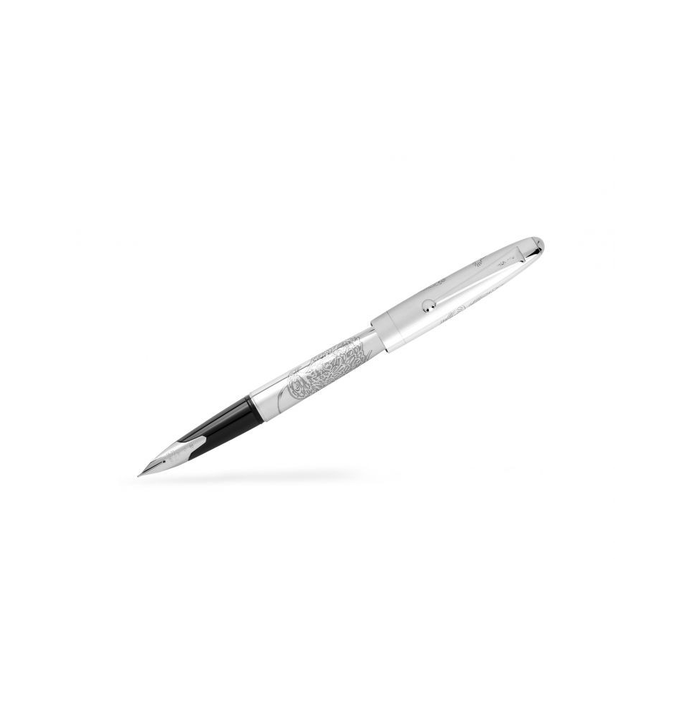 PILOT PLUMA ESTILOGRAFICA PLATA MACIZA SILVER HAWK