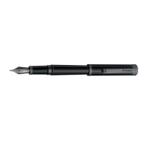 ESTILOGRÁFICA MONTEGRAPPA ZERO, RESINA, RUTENIO ULTRA NEGRO, ISZET-BC CON PLUMÍN F