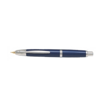 PILOT PLUMA ESTILOGRÁFICA RETRÁCTIL CAPLESS 1500 AZUL, CUERPO DE RESINA. PLUMÍN DE ORO DE 18 KILATES. ANILLO, CLIP Y DETALLES BA