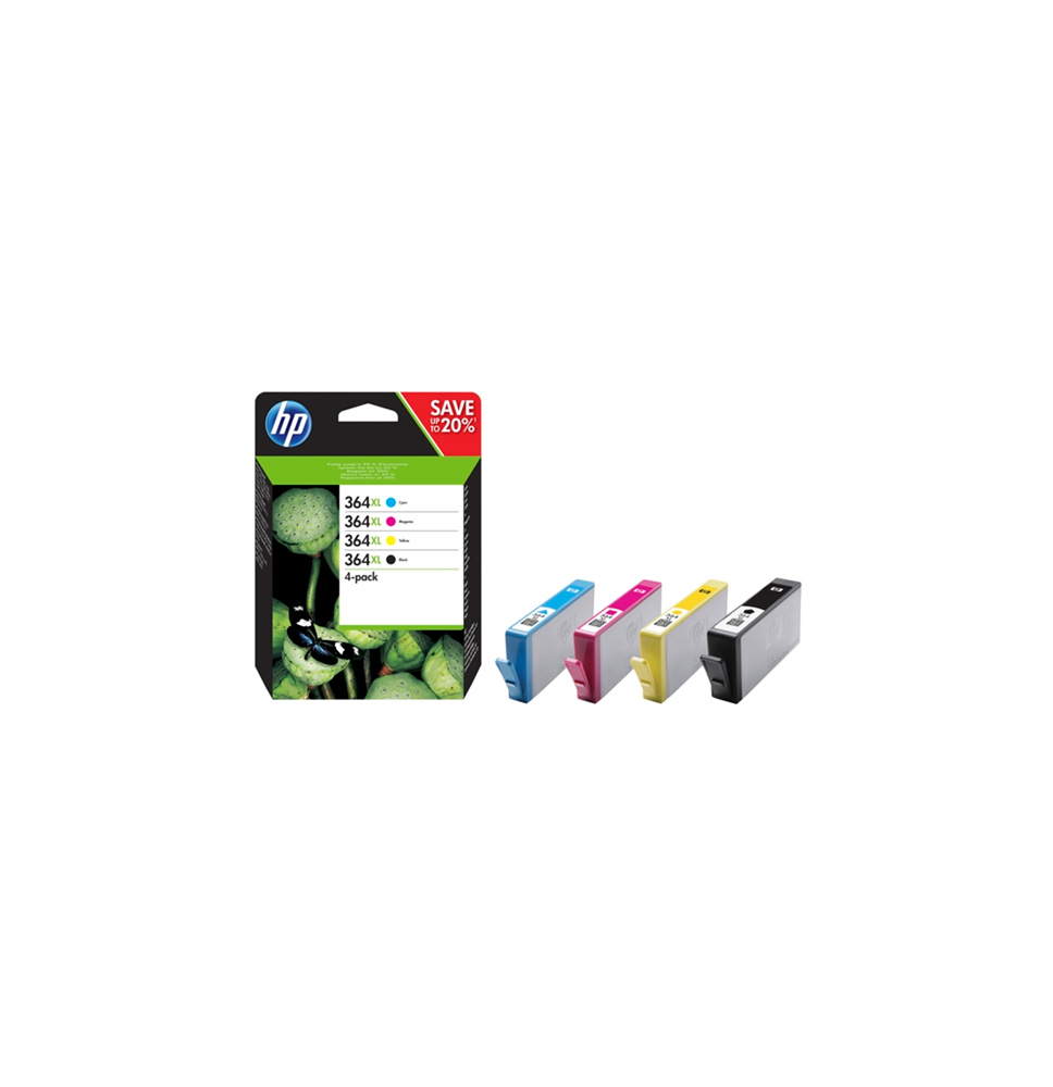 HP TINTA PACK 4 COLORES Nº 364XL BK / C / M / Y (PHOTOSMART C6380/6324/B010/110/210/3070/3520/4620/4622)